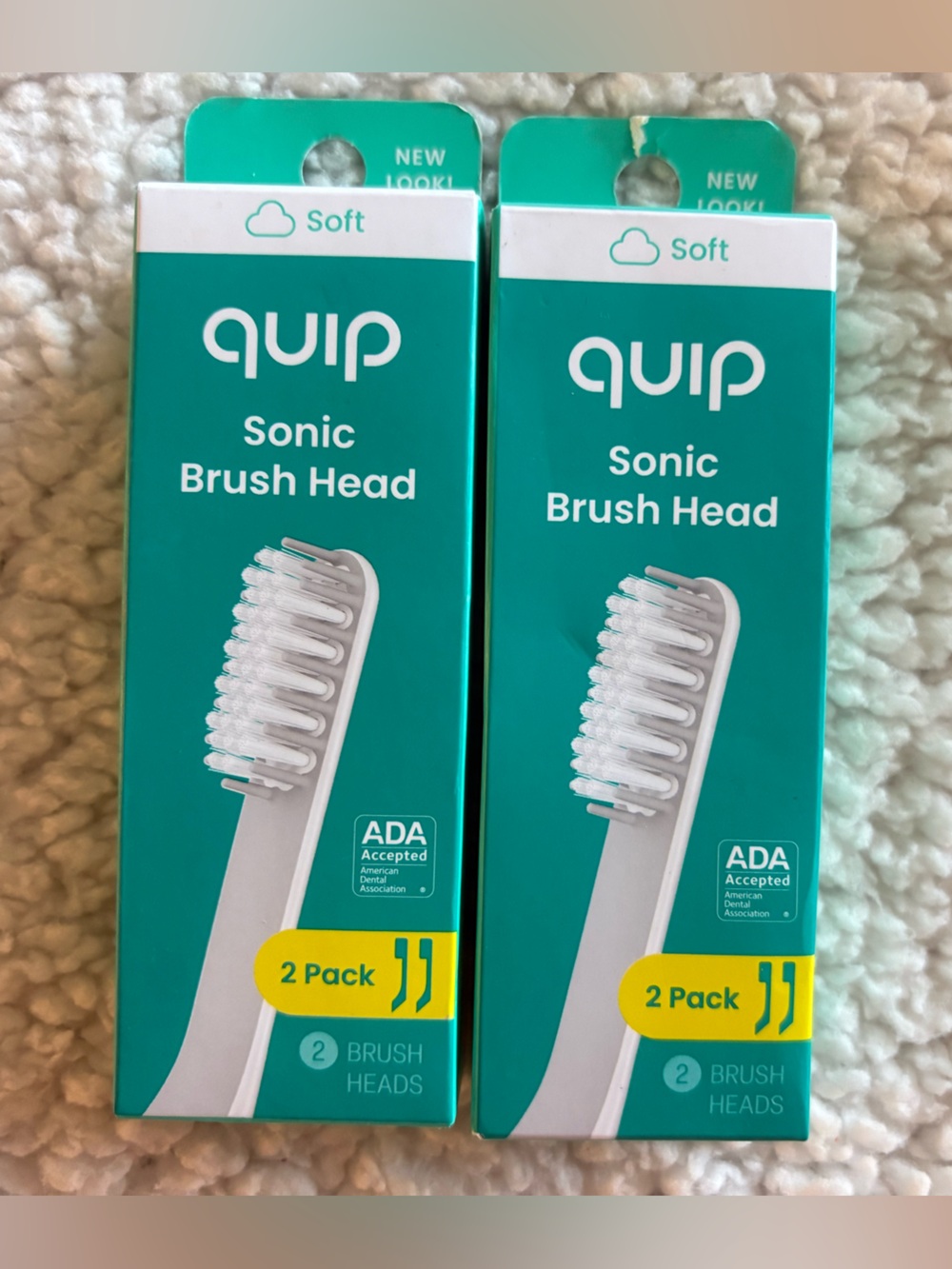 Quip Soft Sonic Brush Head Refill - White (2 Pack)